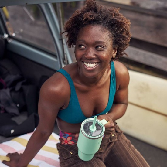 HYDRO FLASK 24 oz TRAVEL TUMBLER TT24PSCC344 709ml merm green