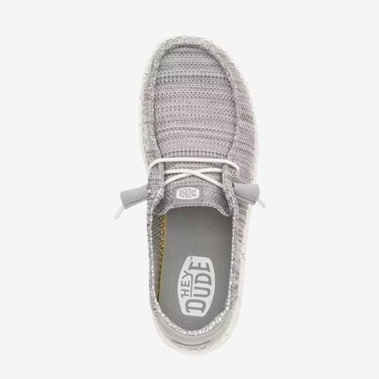 HEYDUDE ž čevlji 41878-007 WENDY STRETCH SOX light grey
