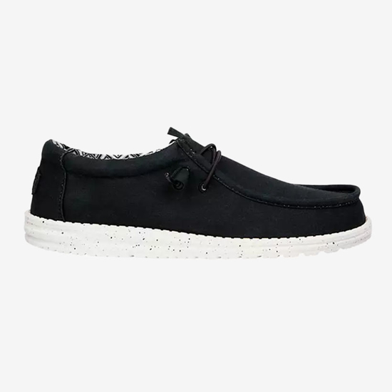 HEYDUDE m čevlji 40700-066 WALLY CANVAS black white