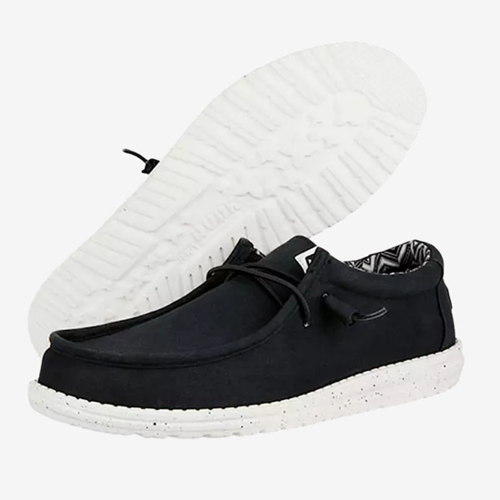 HEYDUDE m čevlji 40700-066 WALLY CANVAS black white