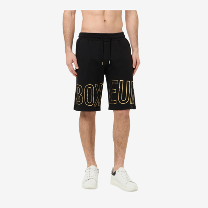BOXEUR m hlače BXM0100525AZ logo black gold
