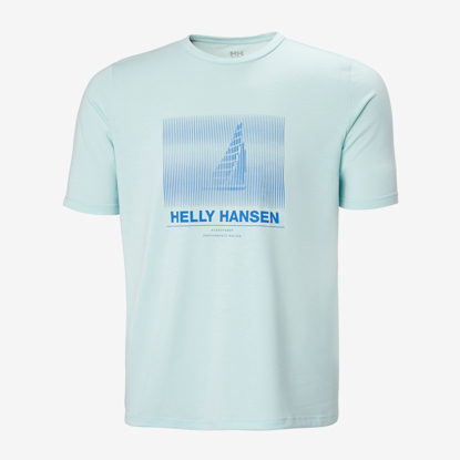 HELLY HANSEN m majica 34419 537 HP RACE GRAPHIC T-SHIRT barely blue