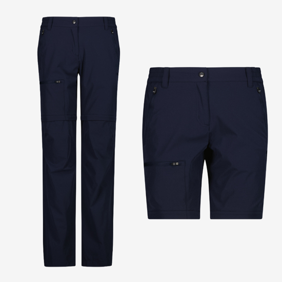 CMP ž hlače 34T5016 N950 ZIP-OFF STRETCH TROUSERS black blue