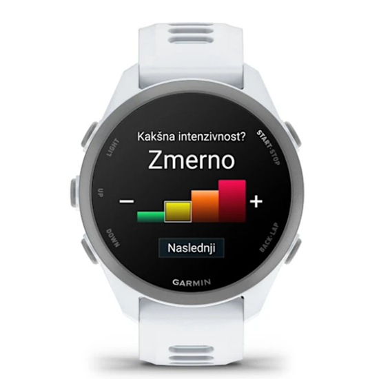 GARMIN športna ura FORERUNNER ® 170 010-03920-01 whitestone with whitestone cloud blue band