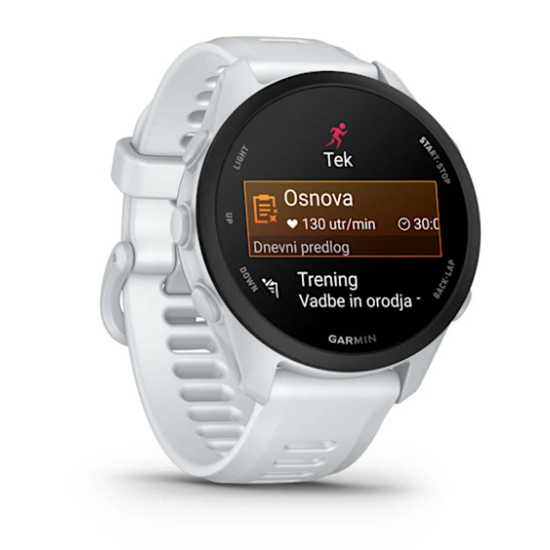 GARMIN športna ura FORERUNNER ® 70 010-04307-01 whitestone