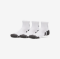 UNDER ARMOUR nogavice PERFORMANCE TECH 3-PACK QUARTER SOCKS white