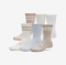 UNDER ARMOUR nogavice ESSENTIAL 6-PACK CREW SOCKS timberwolf taupe white stone