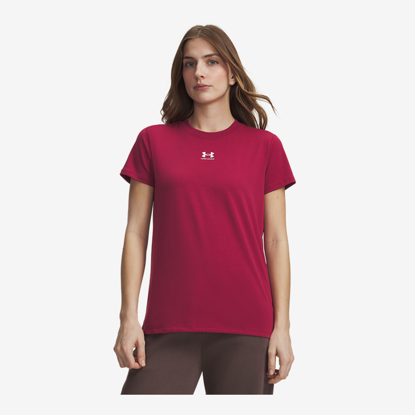 UNDER ARMOUR ž majica 1383648-622 RIVAL CORE SHORT SLEEVE claret white