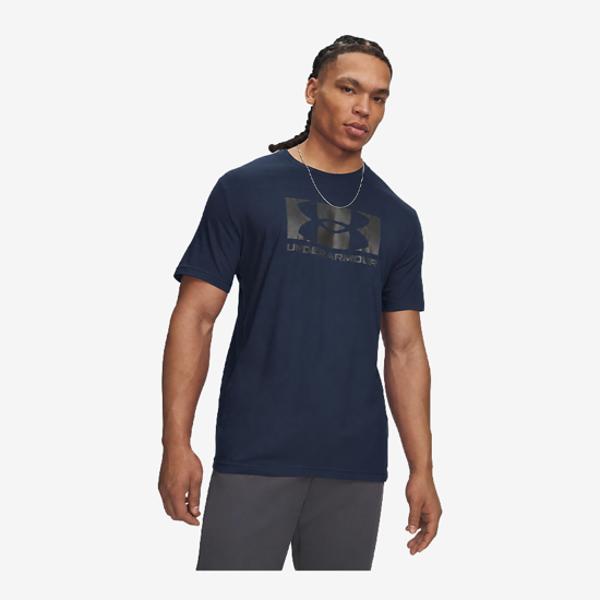 UNDER ARMOUR m majica 6016971-408 CENTER LOGO SHORT SLEEVE academy navy