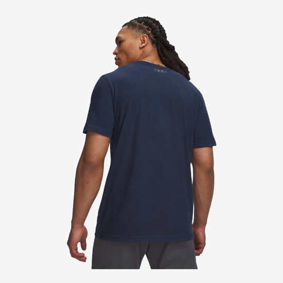UNDER ARMOUR m majica 6016971-408 CENTER LOGO SHORT SLEEVE academy navy