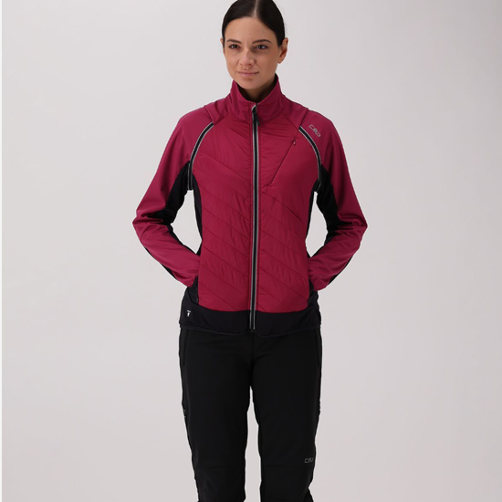 CMP ž softshell/brezrokavnik 30A2276 C489 WOMEN JACKET WITH DETACHABLE SLEEVES amaranto