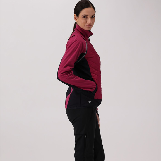 CMP ž softshell/brezrokavnik 30A2276 C489 WOMEN JACKET WITH DETACHABLE SLEEVES amaranto