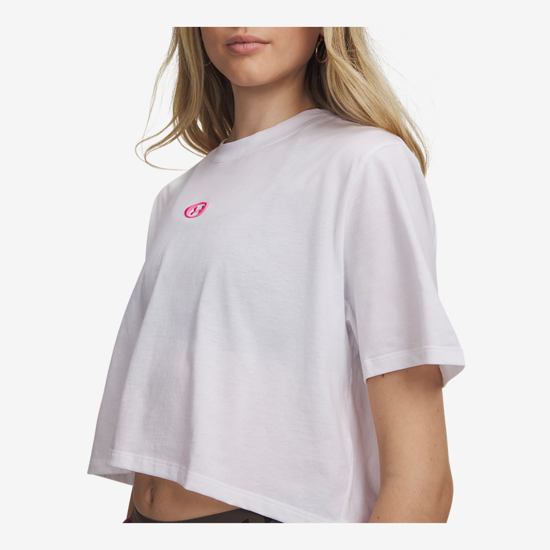 UNDER ARMOUR ž majica 6015217-100 W CENTER LT SHORT SLEEVE white pink
