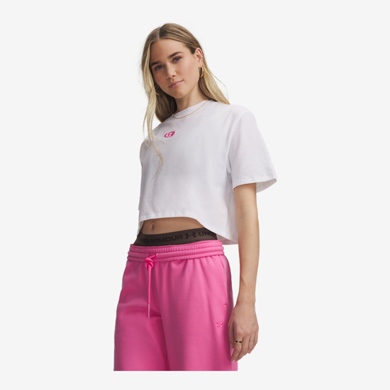 UNDER ARMOUR ž majica 6015217-100 W CENTER LT SHORT SLEEVE white pink