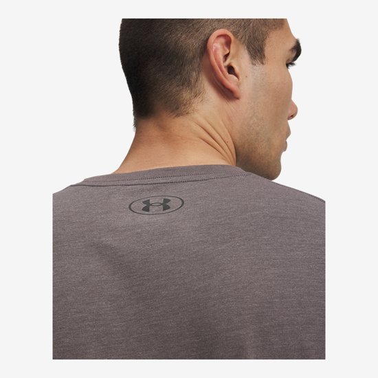 UNDER ARMOUR m majica 1326799-019 UA LEFT CHEST LOGO SHORT SLEEVE charcoal medium heather black