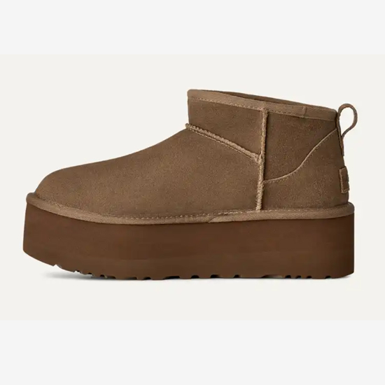 UGG ž škornji 1135092 CLASSIC ULTRA MINI PLATFORM light bronze