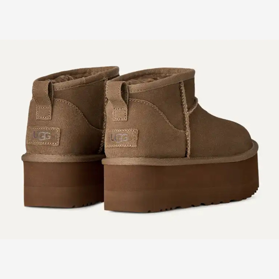 UGG ž škornji 1135092 CLASSIC ULTRA MINI PLATFORM light bronze