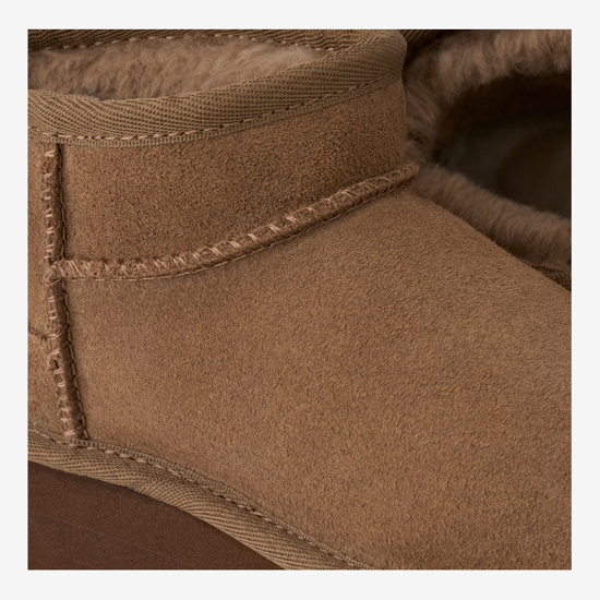 UGG otr škornji 1157791K CLASSIC ULTRA MINI PLATFORM light bronze