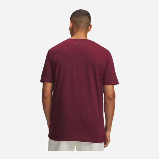 UNDER ARMOUR m majica 6016972-652 LOGO WORDMARK SHORT SLEEVE vintage maroon claret