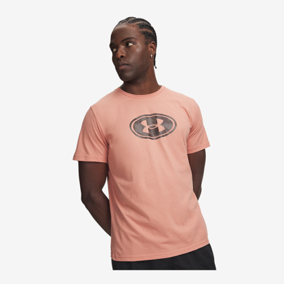 UNDER ARMOUR m majica 6013595-696 LOCKERTAG PRINT SHORT SLEEVE canyon pink peppercorn