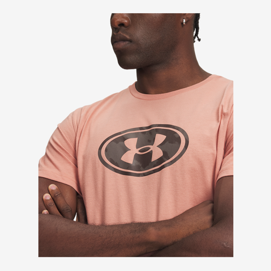 UNDER ARMOUR m majica 6013595-696 LOCKERTAG PRINT SHORT SLEEVE canyon pink peppercorn