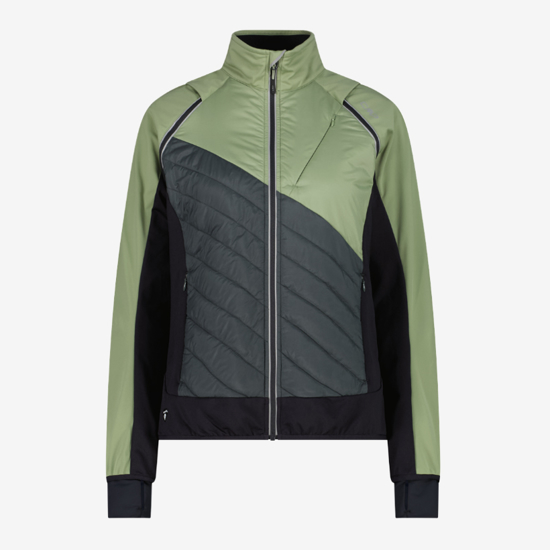 CMP ž softshell/brezrokavnik 30A2276 E624 WOMEN JACKET WITH DETACHABLE SLEEVES green tee