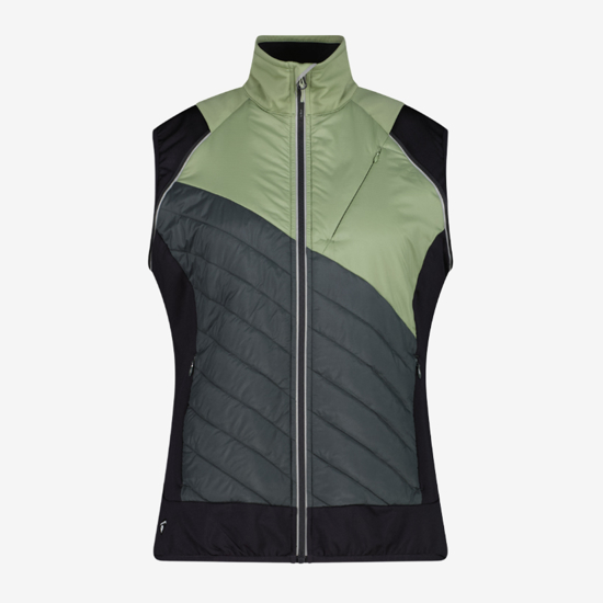 CMP ž softshell/brezrokavnik 30A2276 E624 WOMEN JACKET WITH DETACHABLE SLEEVES green tee