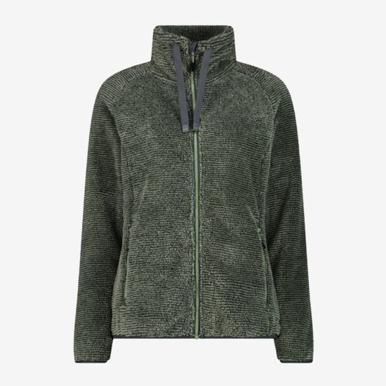 CMP ž jopica 36P2506 09FZ STRIPED FAUX FUR jungle green tea