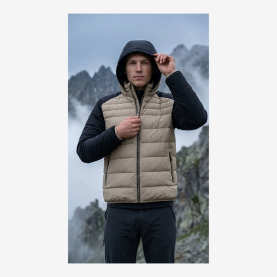 CMP m jakna 36K2227 P719 PADDED HOODED JACKET teak
