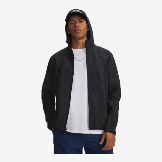 UNDER ARMOUR m jopica 6013431-009 UNSTOPPABLE FLEECE FULL ZIP ultimate black black