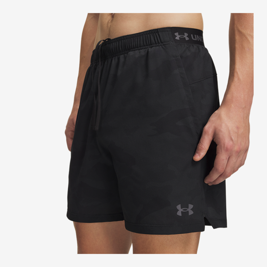 UNDER ARMOUR m hlače 6015285-008 VANISH WOVEN 2.0 PRINTED SHORTS ultimate black castlerock