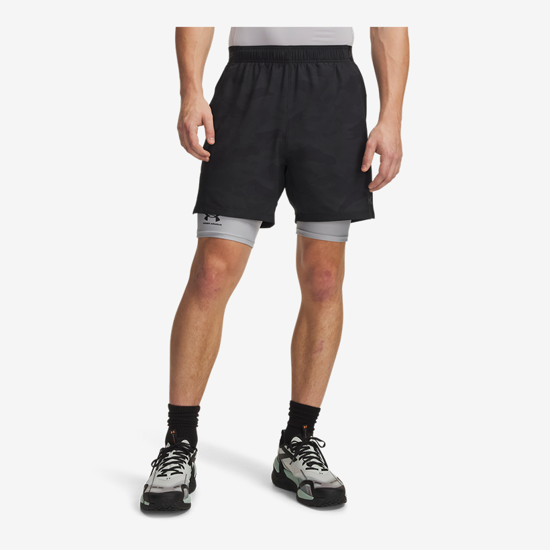 UNDER ARMOUR m hlače 6015285-008 VANISH WOVEN 2.0 PRINTED SHORTS ultimate black castlerock