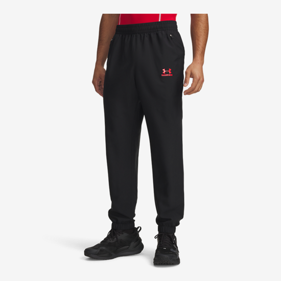 UNDER ARMOUR m hlače 6011268-002 TECH SPORT PANTS black racer red