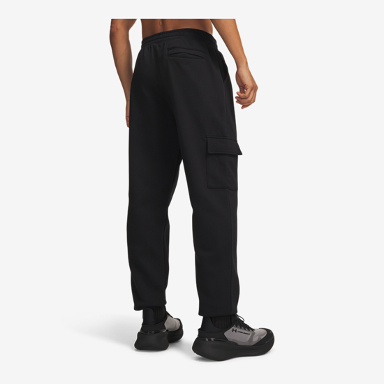 UNDER ARMOUR m hlače 6013443-008 UNSTOPPABLE FLEECE CARGO JOGGERS ultimate black white