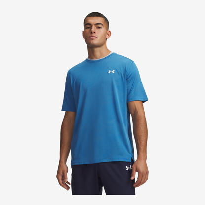 UNDER ARMOUR m majica 1390047-430 TECH VENT JAQUARD aegean blue white