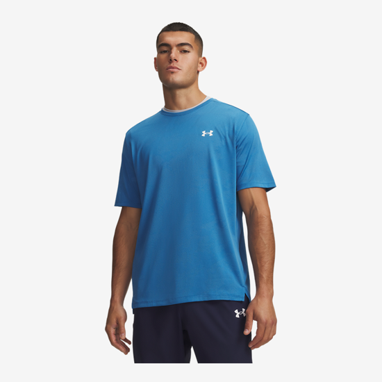 UNDER ARMOUR m majica 1390047-430 TECH VENT JAQUARD aegean blue white