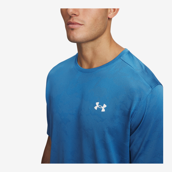 UNDER ARMOUR m majica 1390047-430 TECH VENT JAQUARD aegean blue white