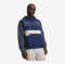 UNDER ARMOUR m kapucar RIVAL FLEECE STRIPED HOODIE blackout navy downpour gray summit white