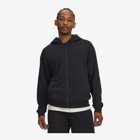 UNDER ARMOUR m jopica 6009346-001 UA RIVAL LIGHTWEIGHT FULL-ZIP black white