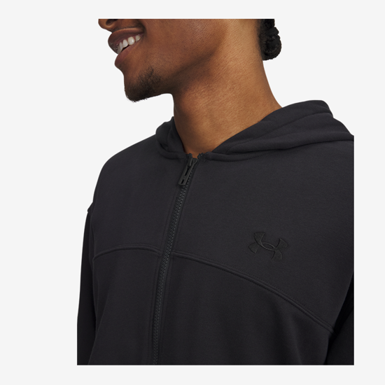 UNDER ARMOUR m jopica 6009346-001 UA RIVAL LIGHTWEIGHT FULL-ZIP black white