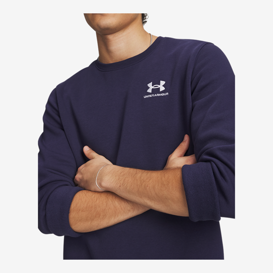 UNDER ARMOUR m pulover 1374250-410 ICON FLEECE CREW midnight navy white