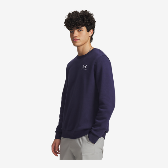 UNDER ARMOUR m pulover 1374250-410 ICON FLEECE CREW midnight navy white