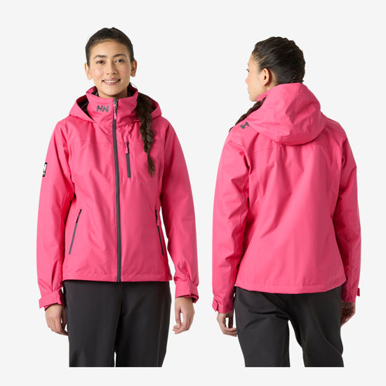 HELLY HANSEN ž jakna 34447 074 CREW HOODED MIDLAYER 2.0 hot pink