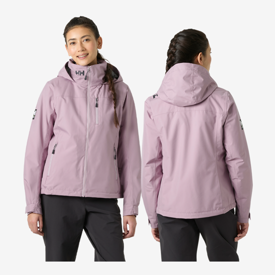 HELLY HANSEN ž jakna 34447 676 CREW HOODED MIDLAYER 2.0 purple clay