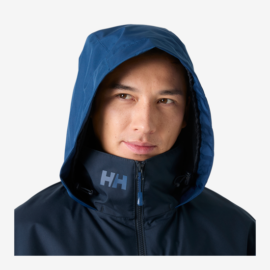 HELLY HANSEN m jakna 34442 507 CREW HOODED MIDLAYER SAILING JACKET 2.0 navy royal