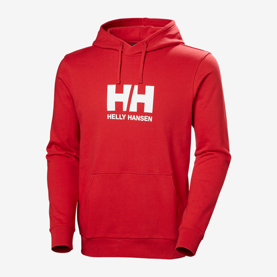 HELLY HANSEN m kapucar 54582 162 LOGO HOODIE red