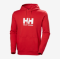 HELLY HANSEN m kapucar LOGO HOODIE red