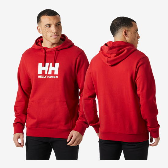 HELLY HANSEN m kapucar 54582 162 LOGO HOODIE red