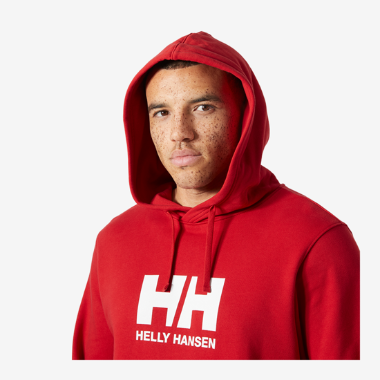 HELLY HANSEN m kapucar 54582 162 LOGO HOODIE red