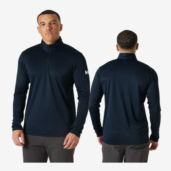 HELLY HANSEN m majica 49583 597 HH TECH 1/2 ZIP 2.0 navy